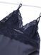 Чорна шовкова сорочка 1523 фото 3